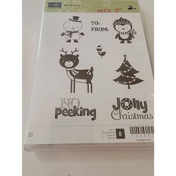 Stampin' Up! No Peeking Jolly Christmas Stamp Set - Picture 1 of 3